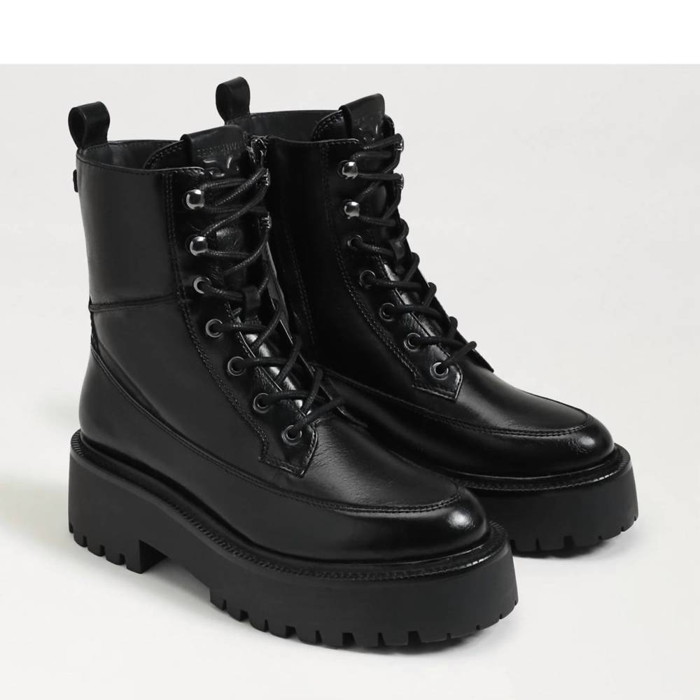 NEW SAM EDELMAN elliott combat in black